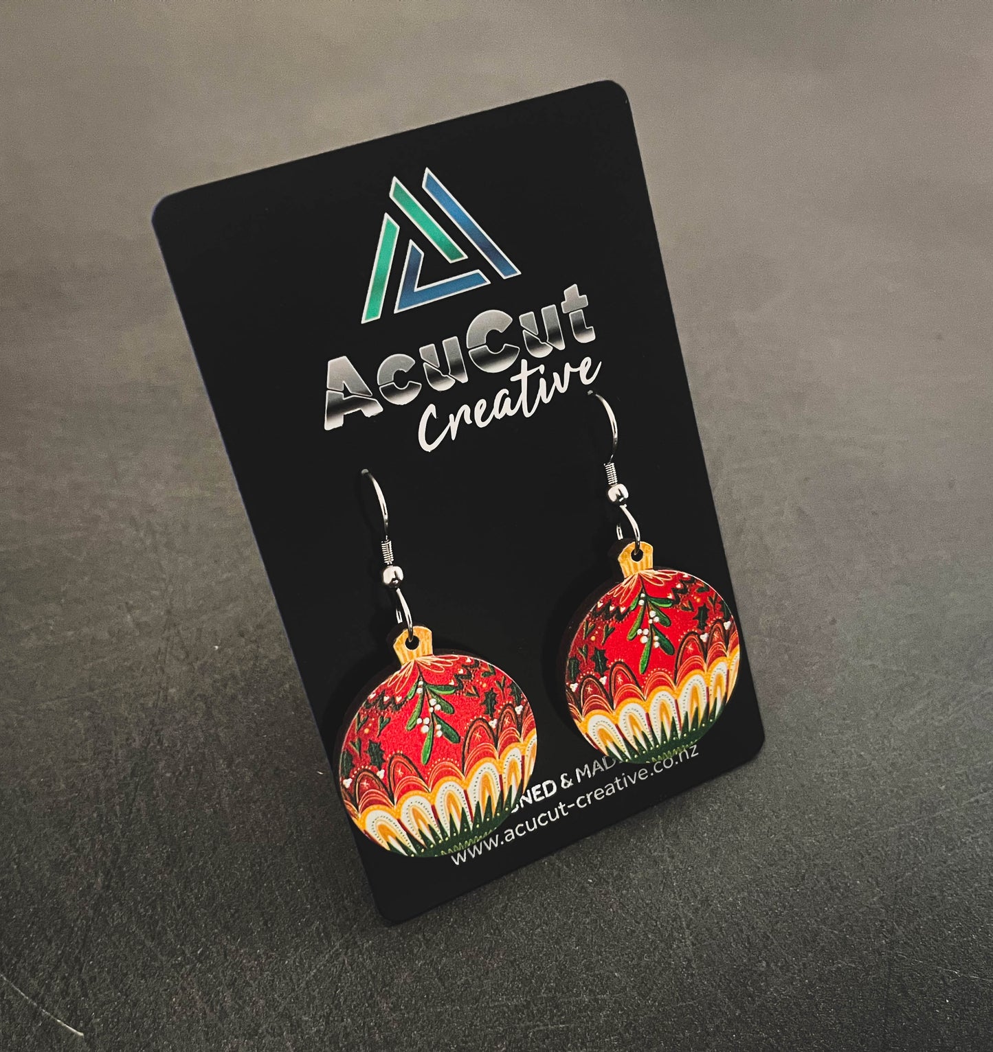 Christmas Bauble Earring